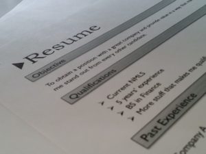 Image of a Resume