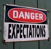 Danger - Expectations sign