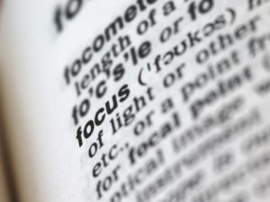 Focus definition from dictionary