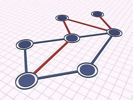 Shortest pathway diagram