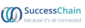 SuccessChain logo with tag line - because it's all connected -