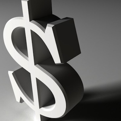Dollar sign in shadow